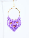 Hoop Crochet Earrings - Light Purple-230 Jewelry-Golden Stella-Coastal Bloom Boutique, find the trendiest versions of the popular styles and looks Located in Indialantic, FL