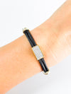 Stainless Steel Twist Gold/Gunmetal Magnetic Bracelet-230 Jewelry-Italian Ice-Coastal Bloom Boutique, find the trendiest versions of the popular styles and looks Located in Indialantic, FL