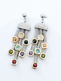 Stone Drop Layered Earrings-230 Jewelry-Italian Ice-Coastal Bloom Boutique, find the trendiest versions of the popular styles and looks Located in Indialantic, FL