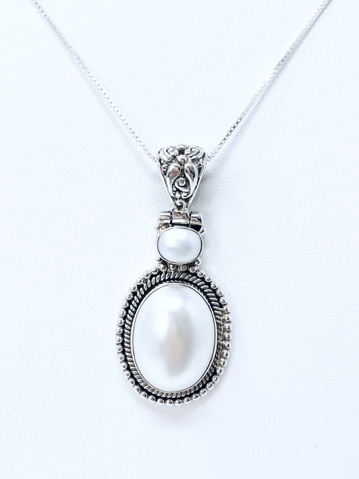 Sterling Silver Elegant Pearl Charm - Feb Market-230 Jewelry-Oriental Treasure-Coastal Bloom Boutique, find the trendiest versions of the popular styles and looks Located in Indialantic, FL