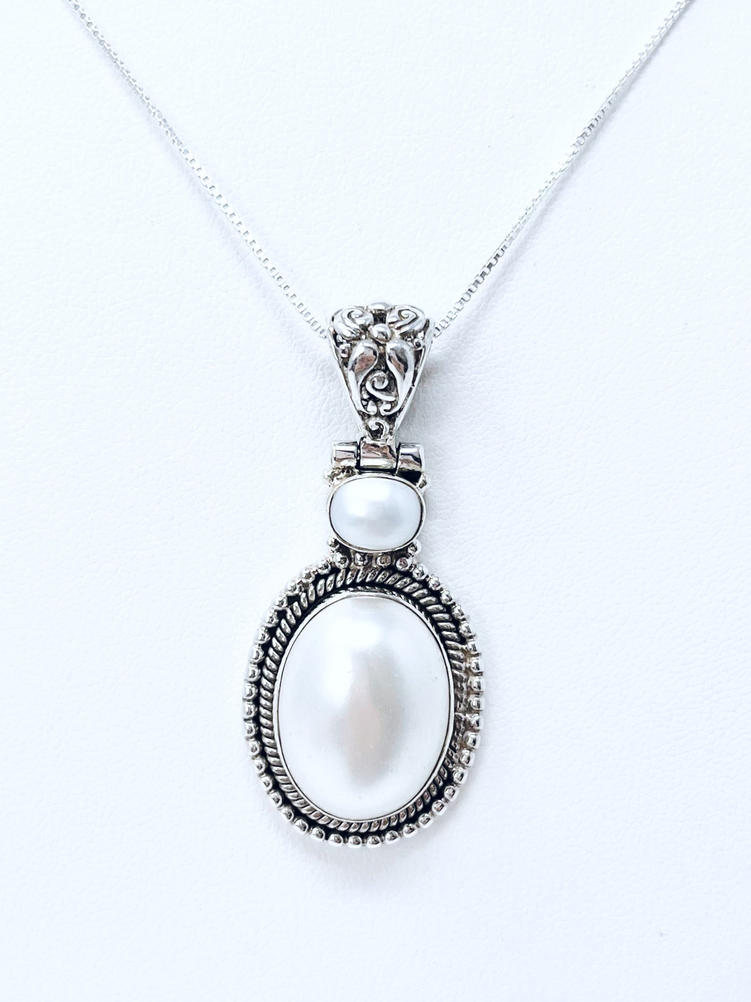 Sterling Silver Elegant Pearl Charm - Feb Market-230 Jewelry-Oriental Treasure-Coastal Bloom Boutique, find the trendiest versions of the popular styles and looks Located in Indialantic, FL