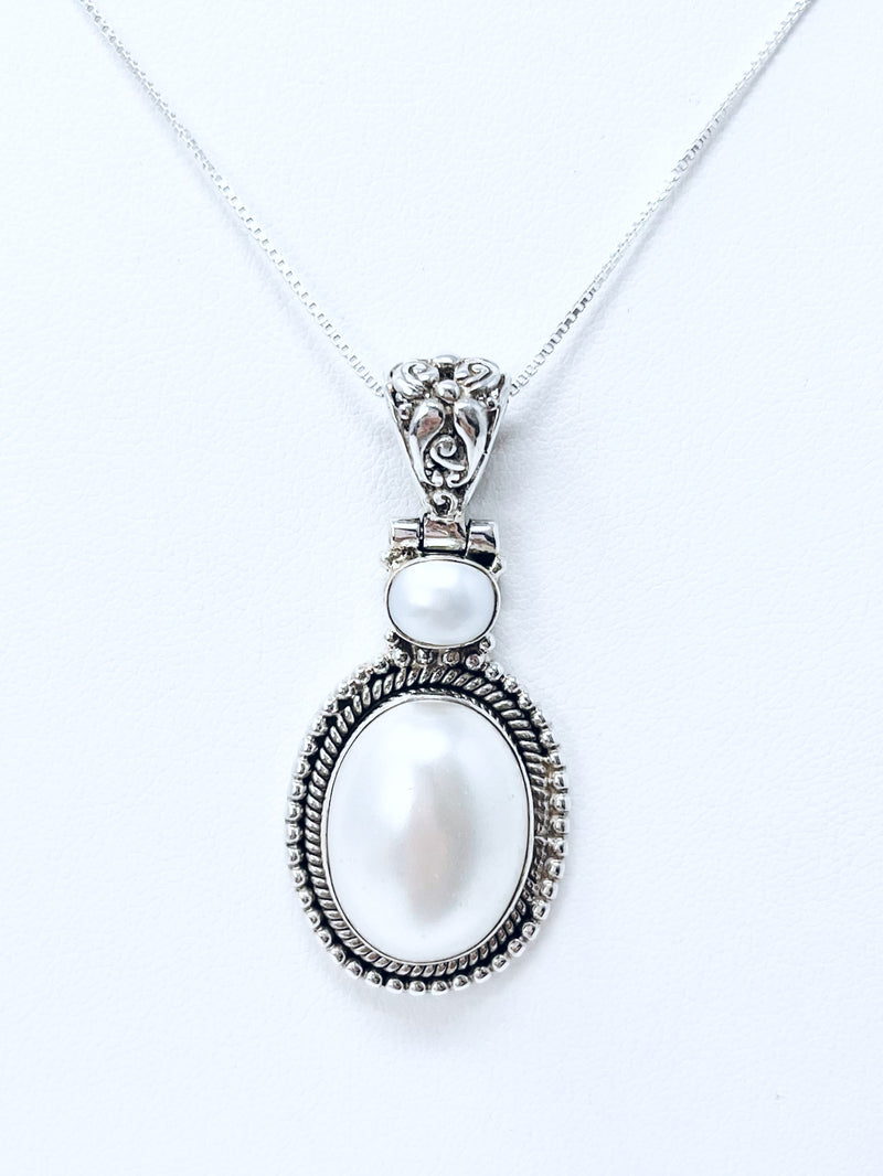 Sterling Silver Elegant Pearl Charm - Feb Market-230 Jewelry-Oriental Treasure-Coastal Bloom Boutique, find the trendiest versions of the popular styles and looks Located in Indialantic, FL