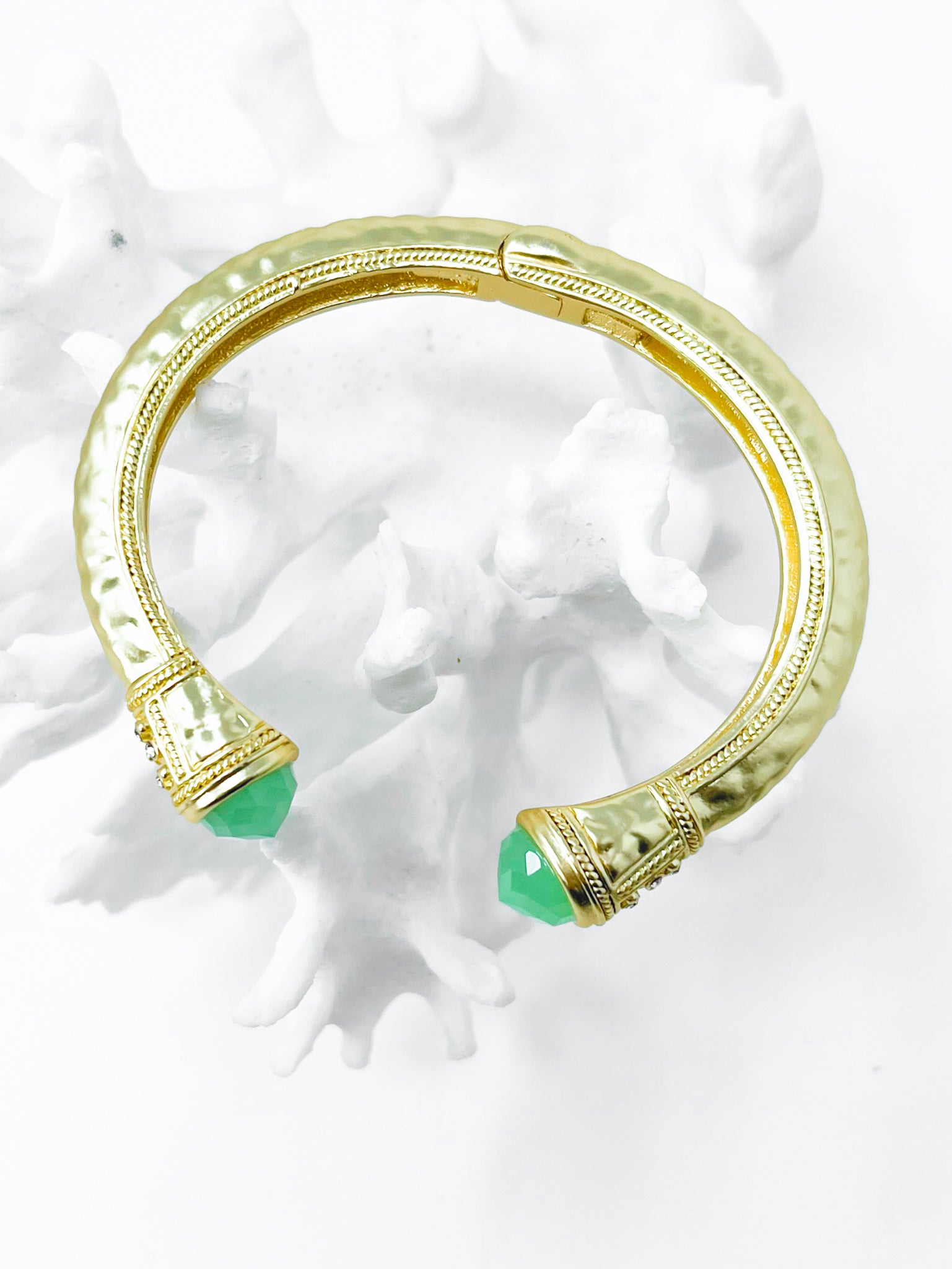 Gold Chunky Elegant Bracelet - Mint-230 Jewelry-Darling/Golden Stella-Coastal Bloom Boutique, find the trendiest versions of the popular styles and looks Located in Indialantic, FL