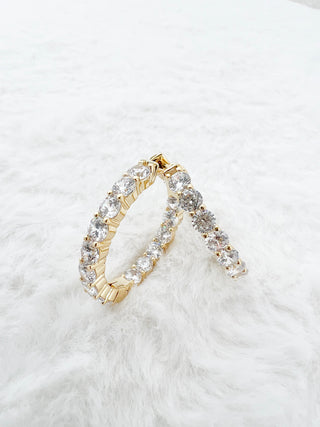 NYC Chunky Double Vision Earrings 1”-230 Jewelry-NYC-Coastal Bloom Boutique, find the trendiest versions of the popular styles and looks Located in Indialantic, FL