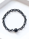 CB Black Rolo Magnet Link Bracelet-230 Jewelry-P&K NYC-Coastal Bloom Boutique, find the trendiest versions of the popular styles and looks Located in Indialantic, FL