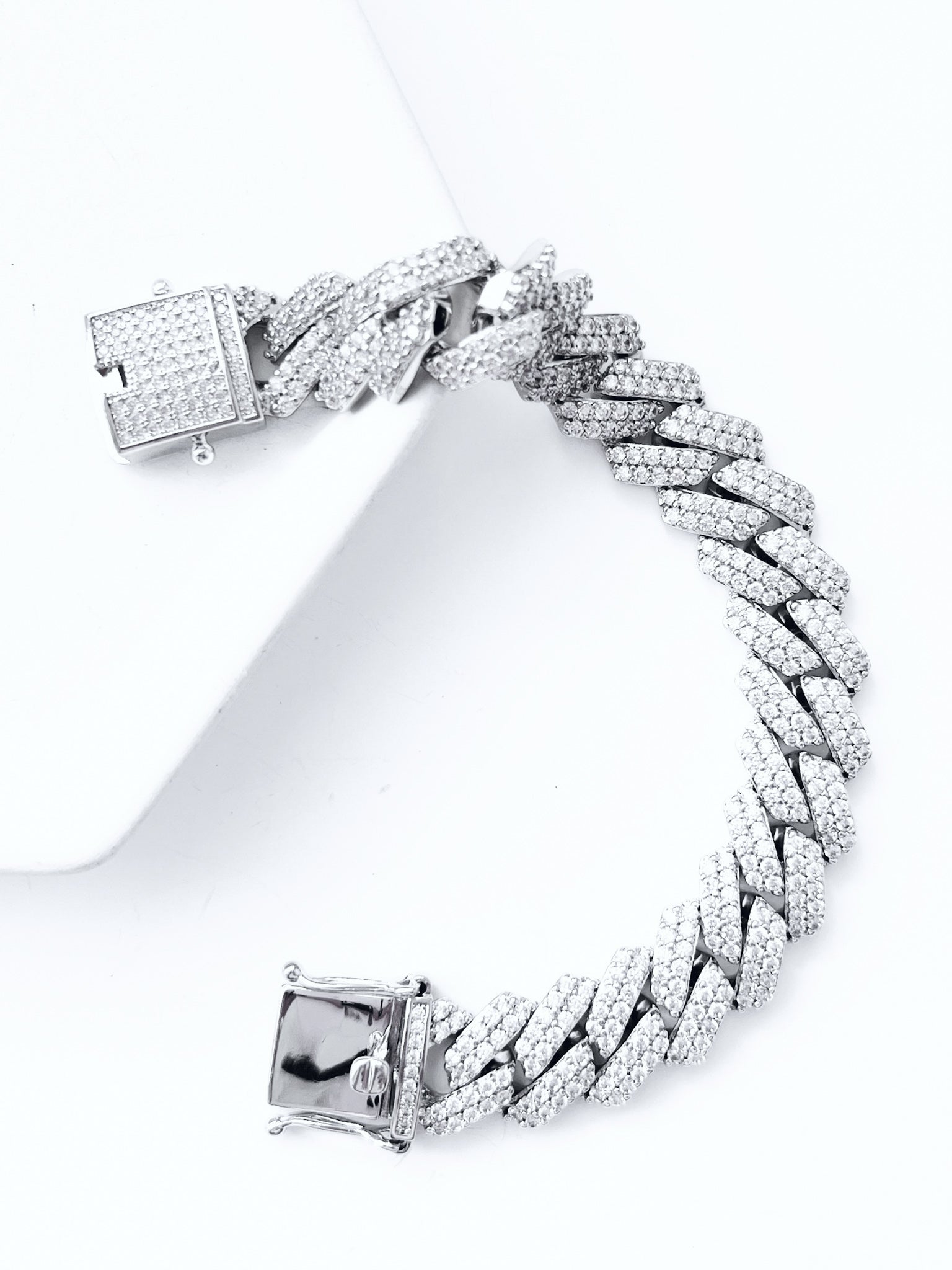 Edge Cuban Cz Bracelet - 14mm-230 Jewelry-NYC-Coastal Bloom Boutique, find the trendiest versions of the popular styles and looks Located in Indialantic, FL