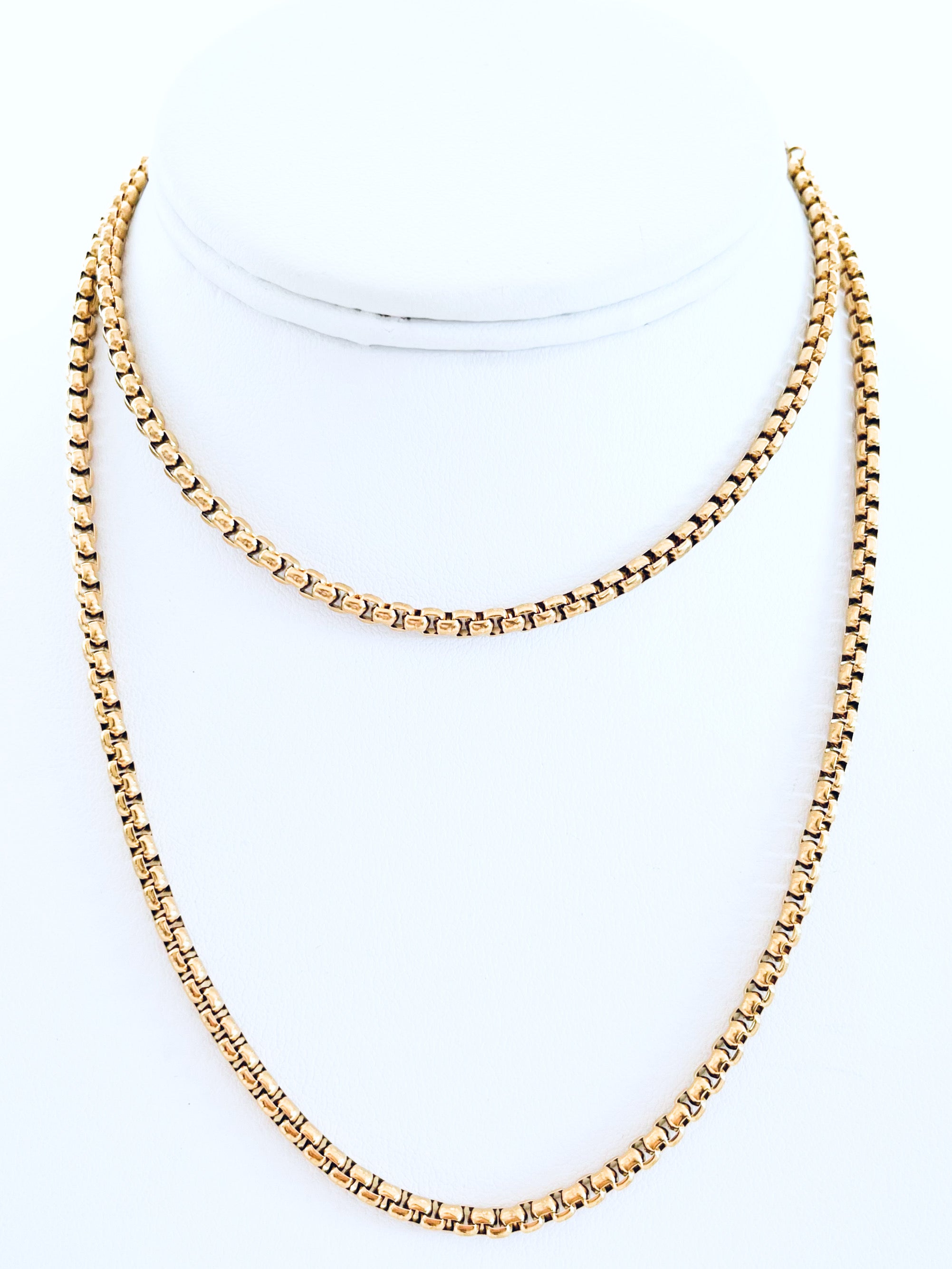 Box Chain Stainless Steel NYCJ Necklace-230 Jewelry-NYC-Coastal Bloom Boutique, find the trendiest versions of the popular styles and looks Located in Indialantic, FL