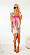 Venice Embroidered Sleeveless Top-100 Sleeveless Tops-Andree By Unit-Coastal Bloom Boutique, find the trendiest versions of the popular styles and looks Located in Indialantic, FL