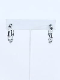 Saddle Link Hoop Earrings-230 Jewelry-NYC-Coastal Bloom Boutique, find the trendiest versions of the popular styles and looks Located in Indialantic, FL