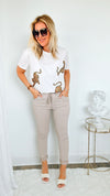 Love Endures Italian Jogger - Taupe-180 Joggers-Germany-Coastal Bloom Boutique, find the trendiest versions of the popular styles and looks Located in Indialantic, FL