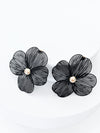 Statement Flower Earrings - Black-230 Jewelry-Golden Stella/WONA-Coastal Bloom Boutique, find the trendiest versions of the popular styles and looks Located in Indialantic, FL