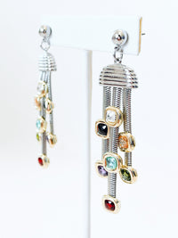 Stone Drop Layered Earrings-230 Jewelry-Italian Ice-Coastal Bloom Boutique, find the trendiest versions of the popular styles and looks Located in Indialantic, FL