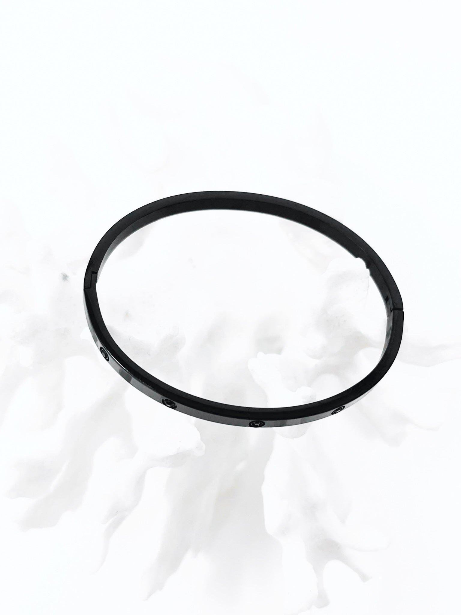 Thin Stainless Steel Stud Bracelet - Black-230 Jewelry-Wona Trading-Coastal Bloom Boutique, find the trendiest versions of the popular styles and looks Located in Indialantic, FL