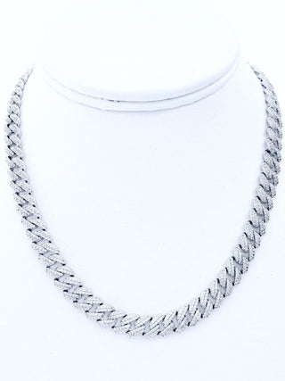 Edge Cuban CZ Necklace - Snap Clasp 8.00mm-230 Jewelry-NYC-Coastal Bloom Boutique, find the trendiest versions of the popular styles and looks Located in Indialantic, FL