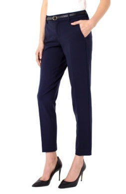 Liberty Island Knit Trouser Pants - Cadet Blue by Liverpool-170 Bottoms-Liverpool Los Angeles-Coastal Bloom Boutique, find the trendiest versions of the popular styles and looks Located in Indialantic, FL