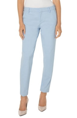 Liberty Island Knit Trouser Pants - Misty Blue-170 Bottoms-Liverpool Los Angeles-Coastal Bloom Boutique, find the trendiest versions of the popular styles and looks Located in Indialantic, FL